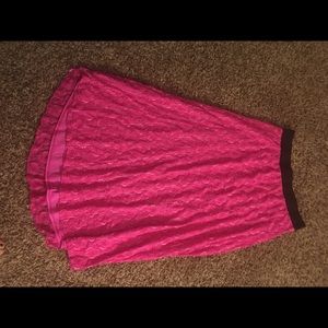 2XL Lucy Neon Pink Lace